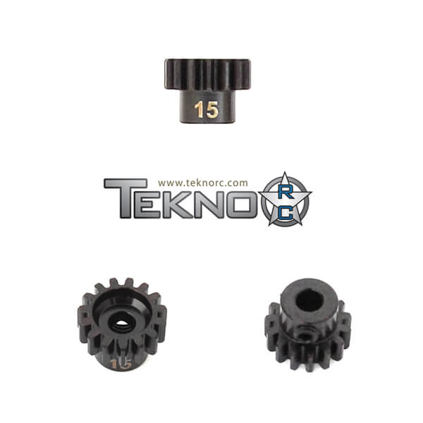 5mm Bore Mod 1.0 Hardcoated Spring Steel 15T Mod1 Pinion Gear Tekno Associated Losi TLR 