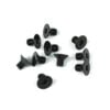 TKR1341 - M4x6mm Flat Head Screws (black, 10pcs)