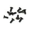 TKR1344 - M4x12mm Flat Head Screws (black, 10pcs)