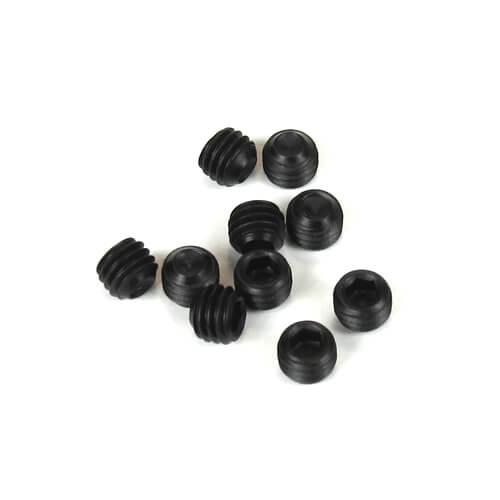 TKR1603 - M5x4mm Set Screws (black, 10pcs) - Tekno RC, LLC.