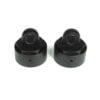 TKR6003 - Vented Shock Caps (aluminum, gun metal anodized, 2pcs)