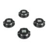 TKR5116B – Wheel Nuts (T Logo, 17mm, serrated, gun metal anodized, M12x1.0, 4pcs)