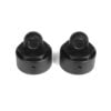 TKR6003B - Non-Vented Shock Caps (aluminum, black anodized, 2pcs)