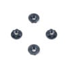 TKR6274 - Wheel Nuts (7mm, serrated, gun metal ano, M4, 4pcs)