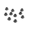 TKR1214 - M5 Locknuts (flanged, black, 10pcs)