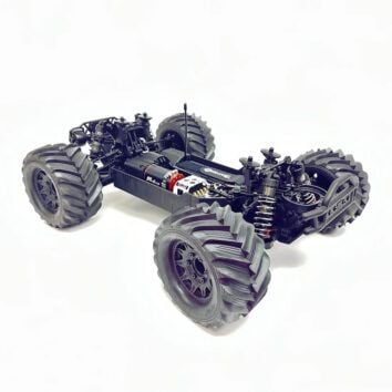 MT410 2.0 Front Right Elevated MT410 2.0 model RC car, front right elevated view