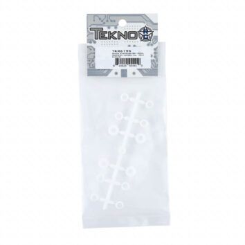 TKR6195 Bagged Tekno RC TKR6195 Shock Shaft Guide Set (precision molded, POM, for 16mm shocks) in sealed bag