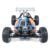 Elevated front view of radio-controlled car