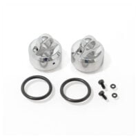 TKR8702X - Shock Caps (polished 7075, emulsion/vented/standard, 2pcs)
