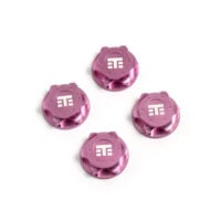 TKR5116BN - Wheel Nuts (T Logo, 17mm, serrated, PINK ano, M12x1.0, 4pcs)