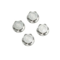 TKR5116BX - Wheel Nuts (T Logo, 17mm, serrated, CLEAR ano, M12x1.0, 4pcs)