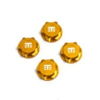 TKR5116BY - Wheel Nuts (T Logo, 17mm, serrated, YELLOW ano, M12x1.0, 4pcs)