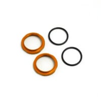 TKR6013BO - Shock Adjustment Nuts (short, aluminum, ORANGE ano, 2pcs)