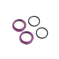 TKR6013BP - Shock Adjustment Nuts (short, aluminum, PURPLE ano, 2pcs)
